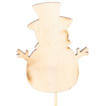 Product Wooden Snowman Picks for Christmas Flower Arrangements 31cm Set of 12