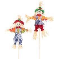 Product Scarecrow Flower Picks for Autumn Decorations 37cm - Set of 6