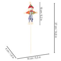 Product Scarecrow Flower Picks for Autumn Decorations 37cm - Set of 6