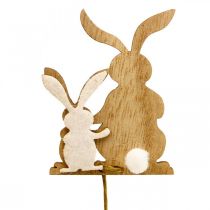 Product Flower plug bunny decorative plug wood wire 5.5x0.5x7cm 12pcs