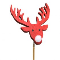Product Plug Reindeer Red, White 8.5cm L37cm