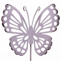 Product Garden stake butterfly metal three-colored L25cm 6pcs