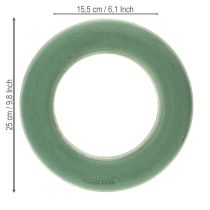 Product Floral foam ring green Ø25cm 4 pcs wreath arrangement