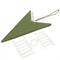 Product Star Decoration Christmas Star Paper Jute Green 60cm Window Decoration