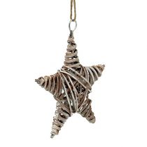Product Star made of vine light brown 15cm for hanging 1 pc
