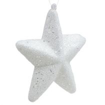 Product Star white with glitter 11.5cm