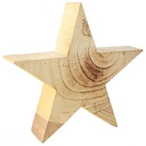 Product Wooden Star Wooden Star for Standing Paulownia Natural 30cm