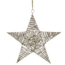 Product Star for hanging light brown 35cm 1 pc