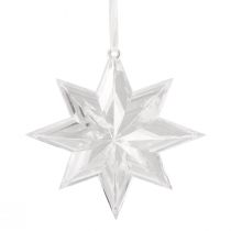 Product Star plastic clear for hanging 15cm 6pcs