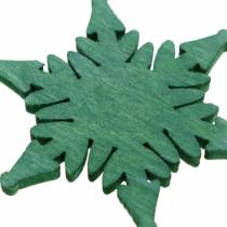 Product Christmas Scatter Star Green, White Assorted 4cm 72pcs