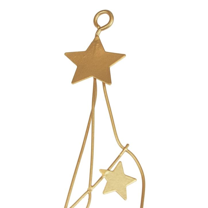 Star decoration decoration hanger Christmas metal gold 85cm