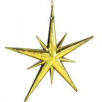 Product Christmas decoration star pendant golden W11.5cm 16pcs