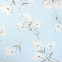 Product Decoration fabric flowers blue 30cm x 3m