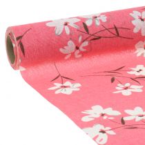 Product Deco fabric flowers Pink 30cm x 3m