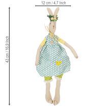 Product Stuffed Easter bunny, Easter bunny with clothes, bunny girl H43cm