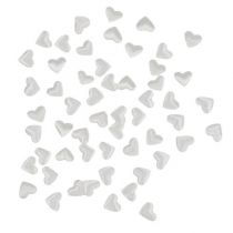 Hearts to scatter white 1,3cm 500pcs