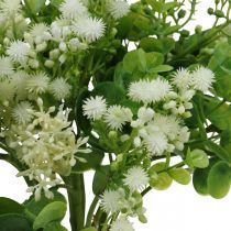 Product Decorative Bouquet Artificial Flowers Bouquet Artificial Flowers Green White L36cm