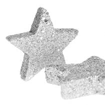 Stars for scattering silver sort. 4-5cm 40p