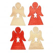 Product Christ children made of wood for sprinkling red, nature 4cm 72pcs