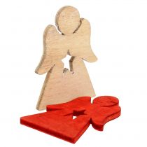 Product Christ children made of wood for sprinkling red, nature 4cm 72pcs