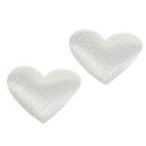 Product Decoration to control Hearts White 14mm 800pcs