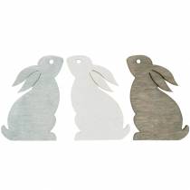 Scattered rabbit brown, light gray, white Easter bunnies to scatter 72pcs
