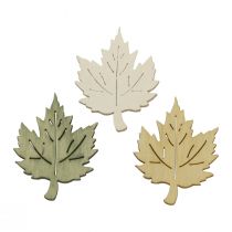 Scatter decoration autumn leaves maple decoration colored 3x4cm 72pcs