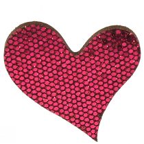 Product Scatter decoration heart purple 3-5cm 48 pcs