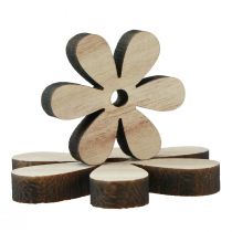 Product Scatter decoration wood flowers natural brown table decoration Ø2-6cm 20 pcs