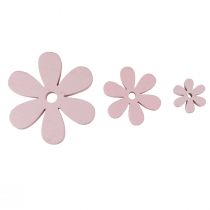 Product Scatter decoration wooden flowers pink table decoration summer Ø2–6cm 20 pcs
