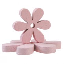 Product Scatter decoration wood flowers pink table decoration summer Ø2–6cm 20pcs