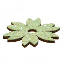 Product Scatter decoration wooden scatter pieces Spring Easter Green 2–4cm 64p