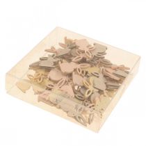 Product Scatter decoration wood, Easter confetti, Easter bunny yellow tones 4cm 72 pcs