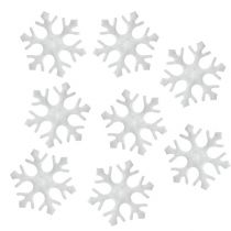 Scatter decoration snowflakes white 3.5cm 120p