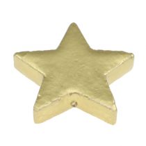 Product Scatter decoration stars mix 4-5cm gold matt 72pcs