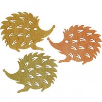 Product Table decoration autumn scatter decoration hedgehog wood W4cm H3cm 72 pcs