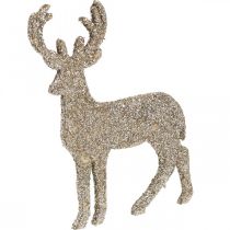 Product Scatter decoration Christmas deer decoration gold glitter 6×8cm 24 pcs