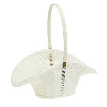 Product Scattering Basket for Wedding Plastic White Ø15cm H32cm