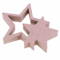 Product Litter decoration stars pink / white 36pcs