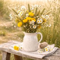 Product Dried yellow strawflower (Helichrysum) dried flower bunch, 100g