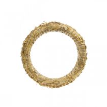 Product Straw wreath 25/4cm 10 pieces