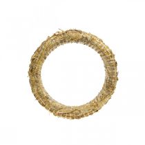 Product Straw wreath 25/4cm 10pcs