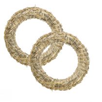 Product Straw wreath straw Roman for wreaths and Advent wreaths 25/6cm 2pcs