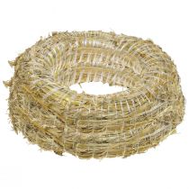 Product Straw wreath blank 35cm Robust DIY decoration 2-piece set