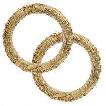 Product Straw wreath straw Roman decorative wreath 30/4cm 2pcs