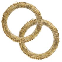 Product Straw wreath straw Roman decoration wreath 30/4cm 2pcs