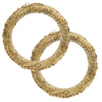 Straw wreath straw Roman decorative wreath 30/4cm 2pcs