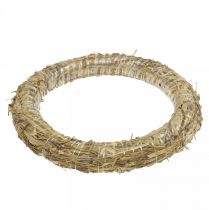 Product Straw wreath blank 30cm 2-piece set for Advent decoration DIY door wreath 30/6cm 2pcs