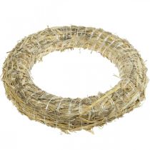 Product Natural straw wreath 35cm, wreath base for decorative wreaths, Advent wreath & year-round decoration, set of 10