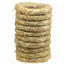 Product Natural straw wreath 35cm, wreath base for decorative wreaths, Advent wreath & year-round decoration, set of 10